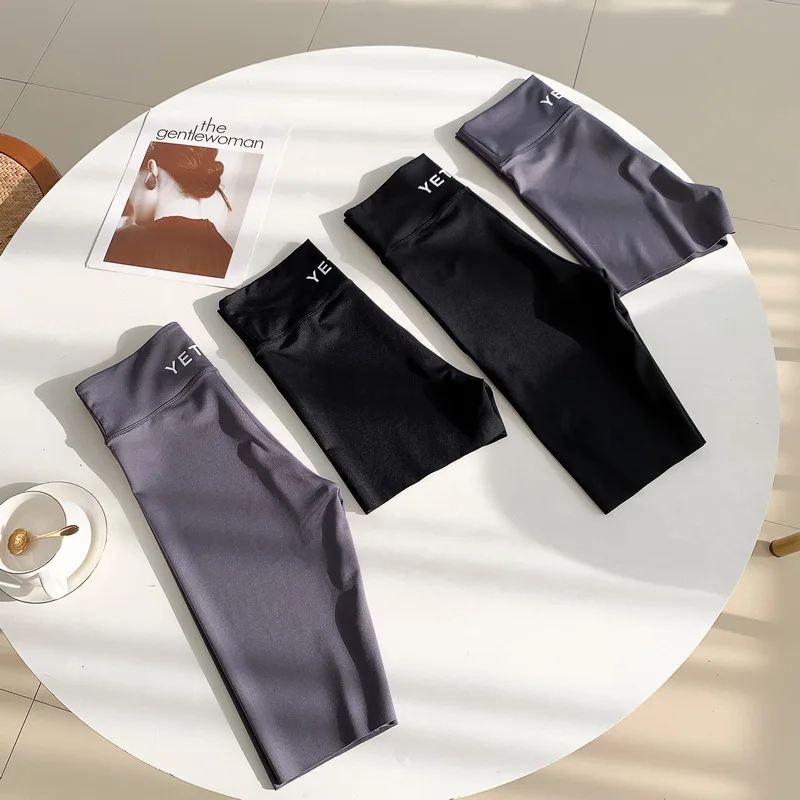 Женские спортивные бесшовные шорты для занятий йогой фитнесом и высокой