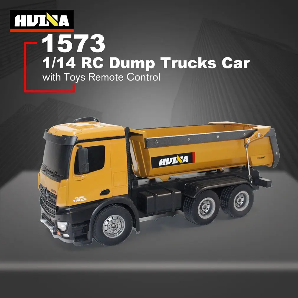 HUINA TOYS 1573 1573 1/14 10CH сплав RC самосвал Инженерная строительная машина радиоуправляемая игрушка RTR