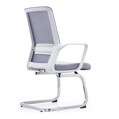 

Waterproof Home Office Breathable Comfortable Bow-shaped Office Chair Professional Pure White Office Mesh Chair [Bulk Buy]