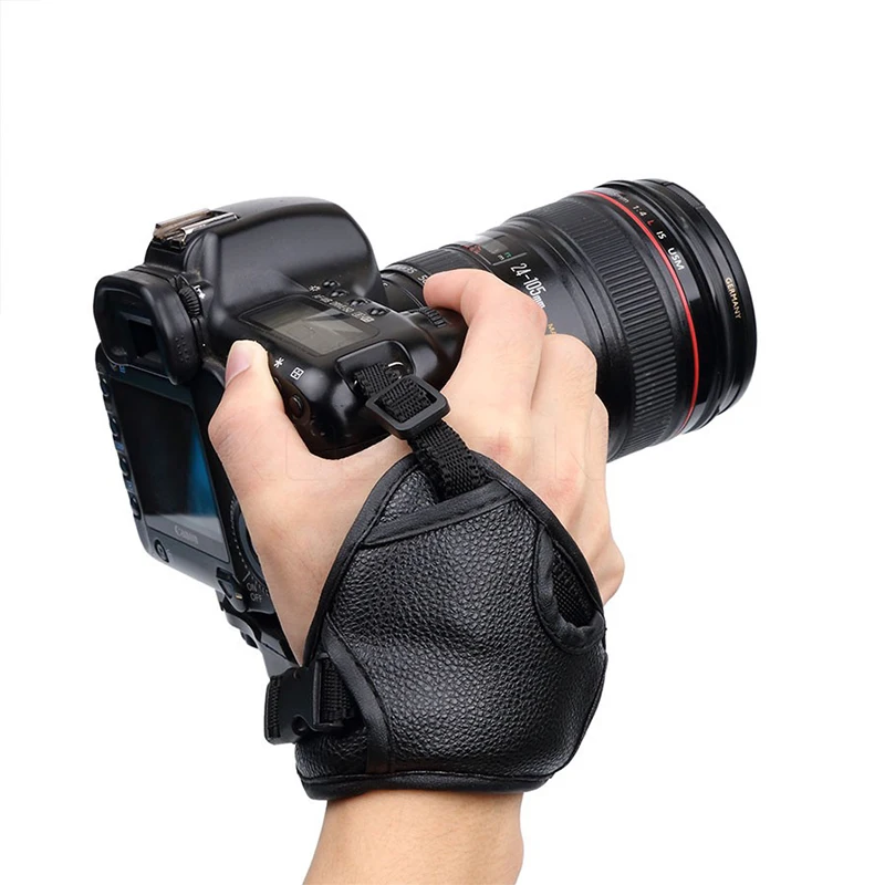 Черный ремешок для камеры из ПУ кожи цифровой зеркальной Sony Olympus Nikon Canon EOS D800
