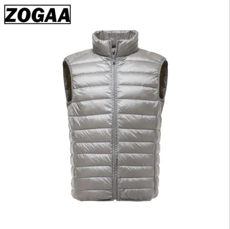 2019 Новая мужская куртка без рукавов зимний Сверхлегкий белый утиный пух мужской
