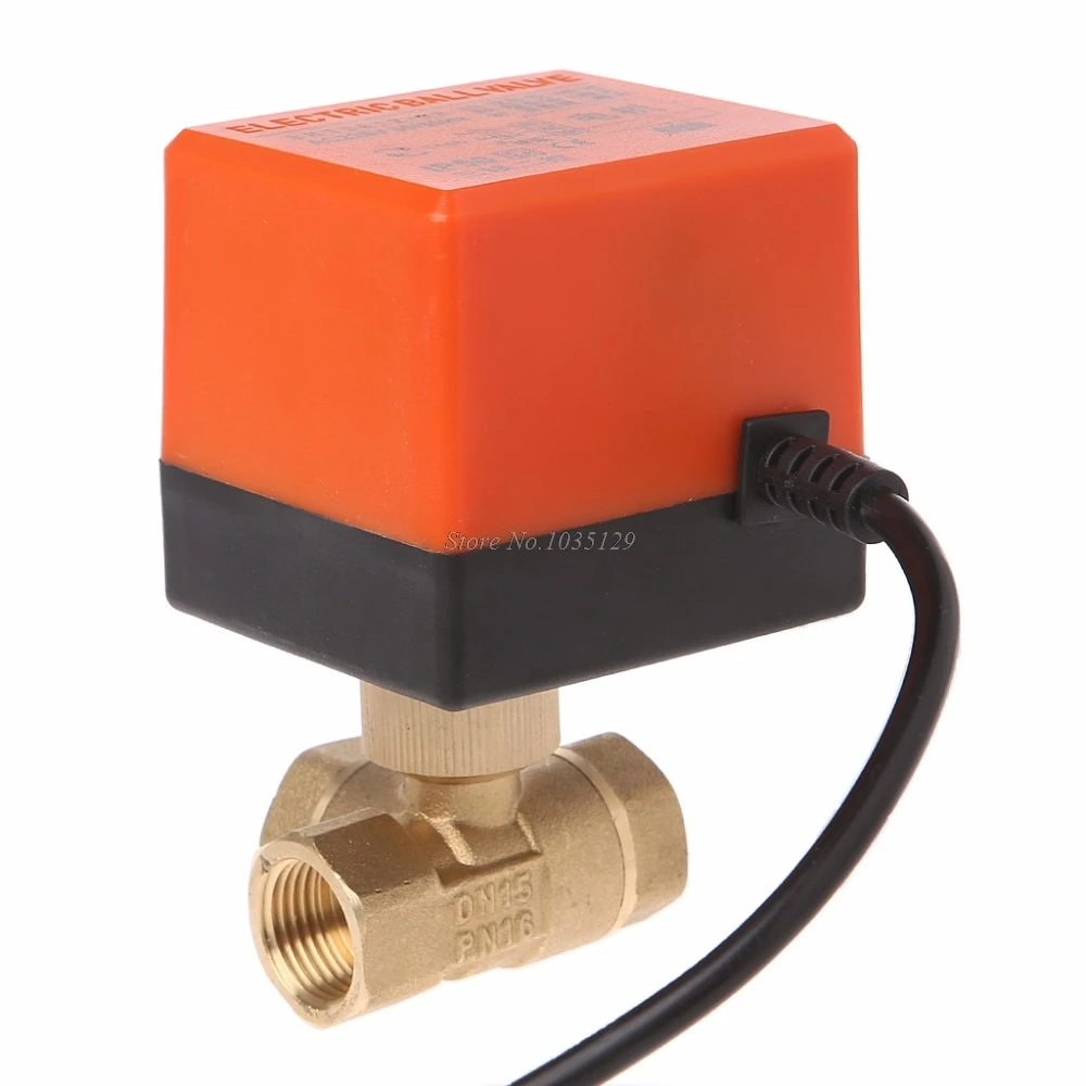 3 Way Motorized Ball Valve Electric Three Line Two Control AC 220 DN15/DN20/DN25 Dropship | Обустройство дома