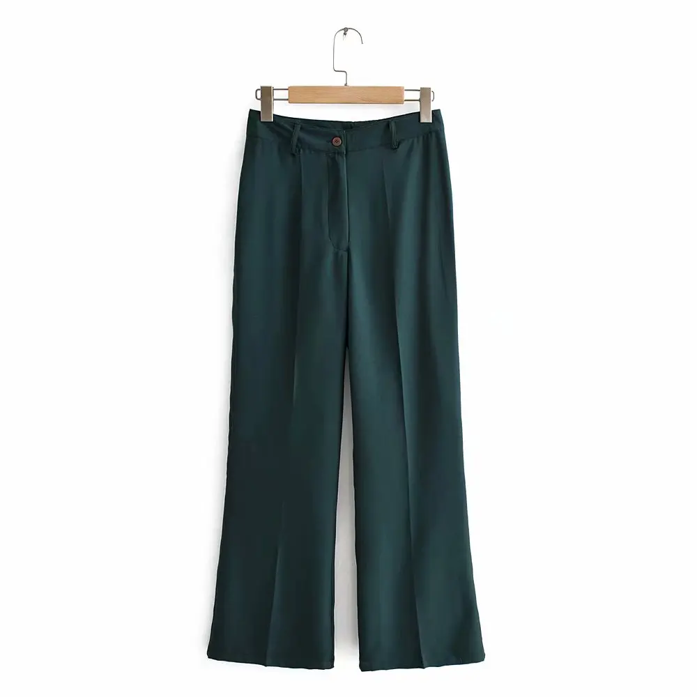 Женские повседневные облегающие брюки на молнии однотонные длинные Офисные