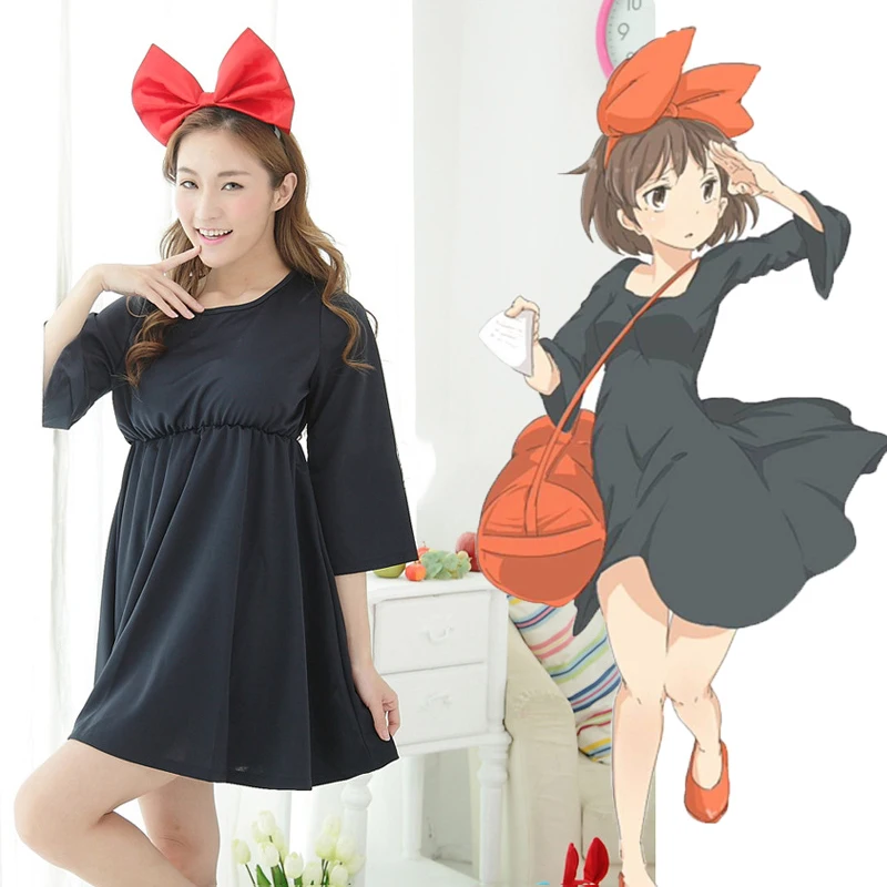 Аниме Миядзаки Хаяо маленькая ведьма женский костюм косплей Униформа на