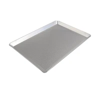 rectangular perforated baking tray aluminum baking sheet pan bread tray pad pastry baking mold tools