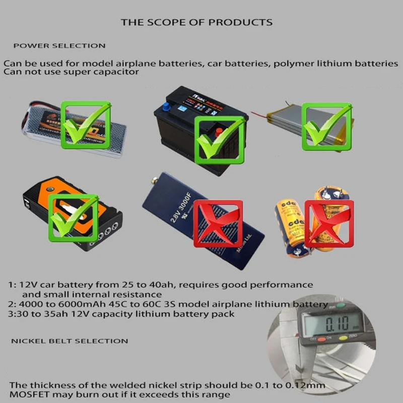Портативный мини аппарат для точечной сварки с литиевым аккумулятором 18650 и ЖК
