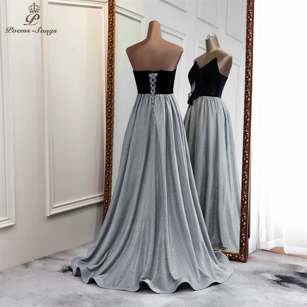 Женское вечернее платье до пола длинное с цветочным принтом расшитое пайетками