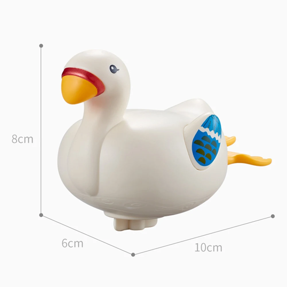 

Baby Cute Cartoon Goose Clockwork Bath Toy Bathtub Wound-up Chain Clockwork Water Playing Floating Shower Toys Kids Gift