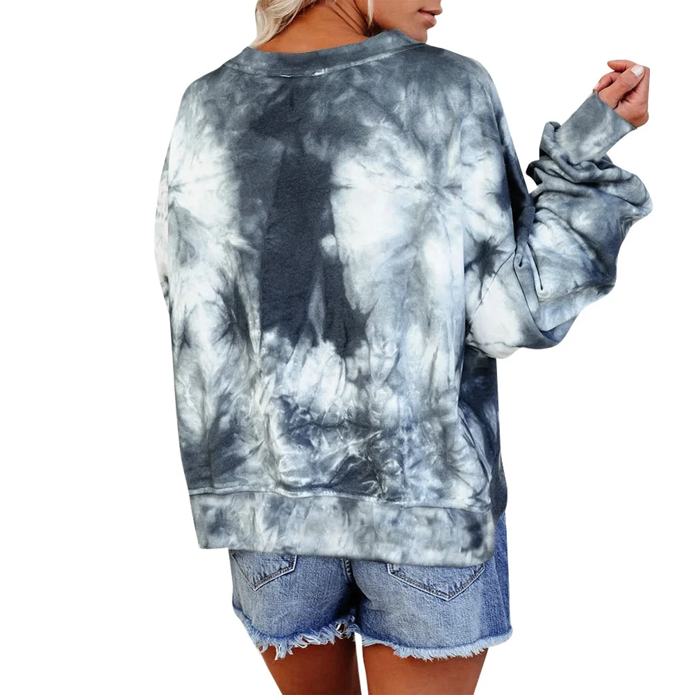 Женская футболка с длинным рукавом принтом и глубоким V-образным вырезом | одежда