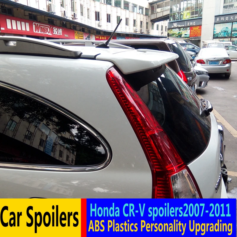 Для Honda CR-V спойлер 2007-2011 Премиум абс материал заднее крыло автомобиля праймер