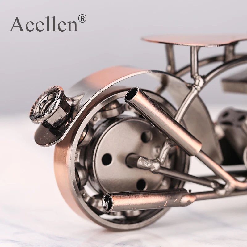 Модель мотоцикла Ретро фигурка мотора металлическое украшение ручной работы