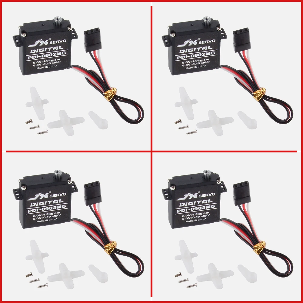 Сервопривод JX PDI-0902MG, 9,4 г, 2,6 кг, 4 шт.