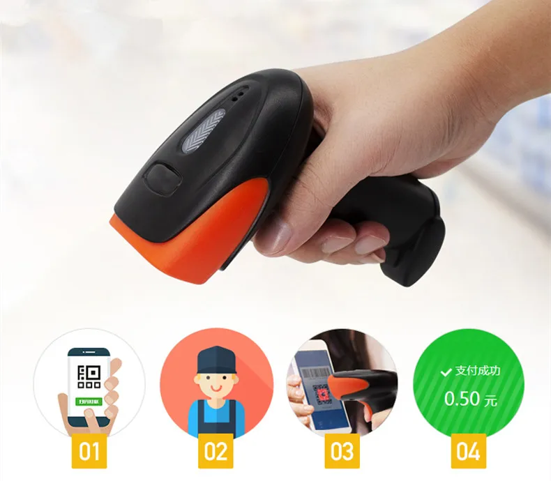 Беспроводной 2D сканер штрих кода и H2WB Bluetooth 1D/2D QR считыватель с поддержкой usb