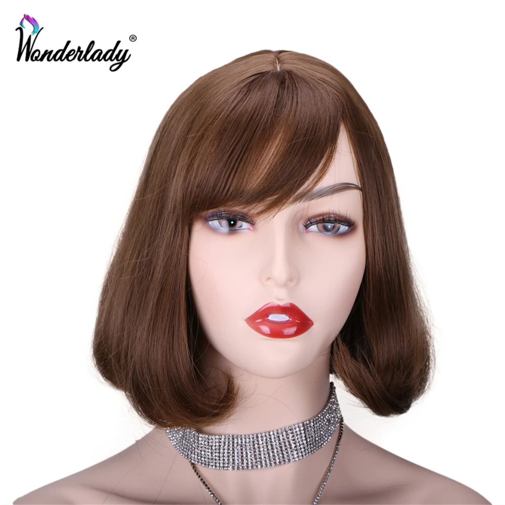 Парик WonderLady из прямых синтетических волос с воздушной челкой термостойкие