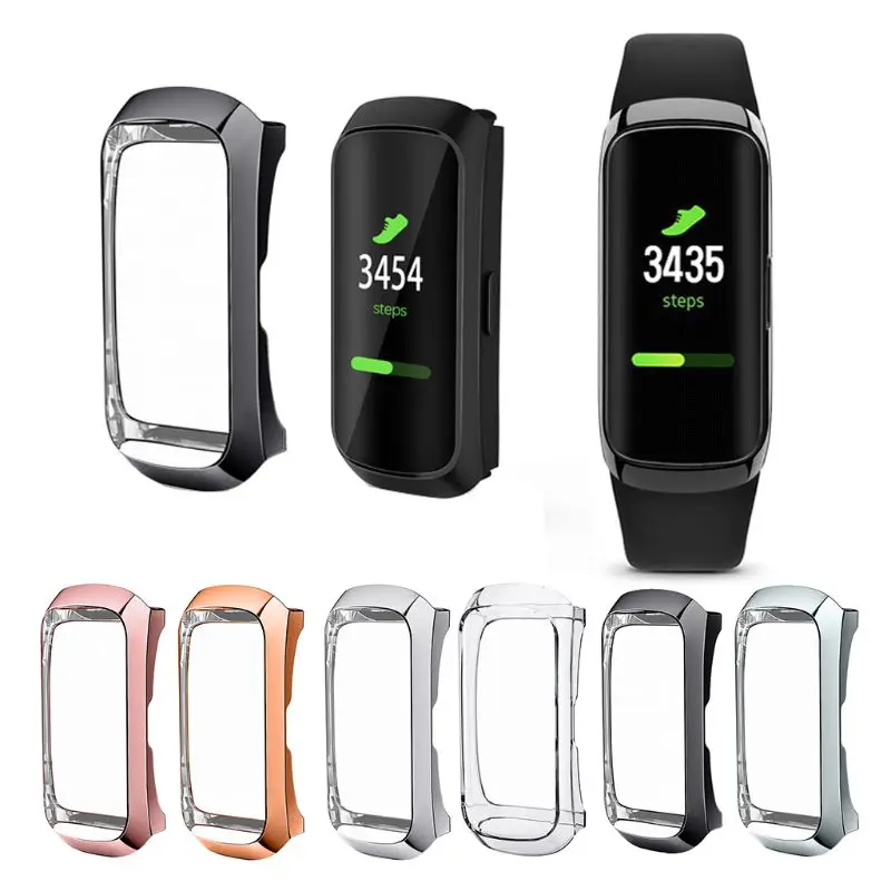 360 градусов ТПУ защитный чехол для samsung Galaxy Fit SM-R370 Смарт Браслет часы Покрытие оболочки аксессуары