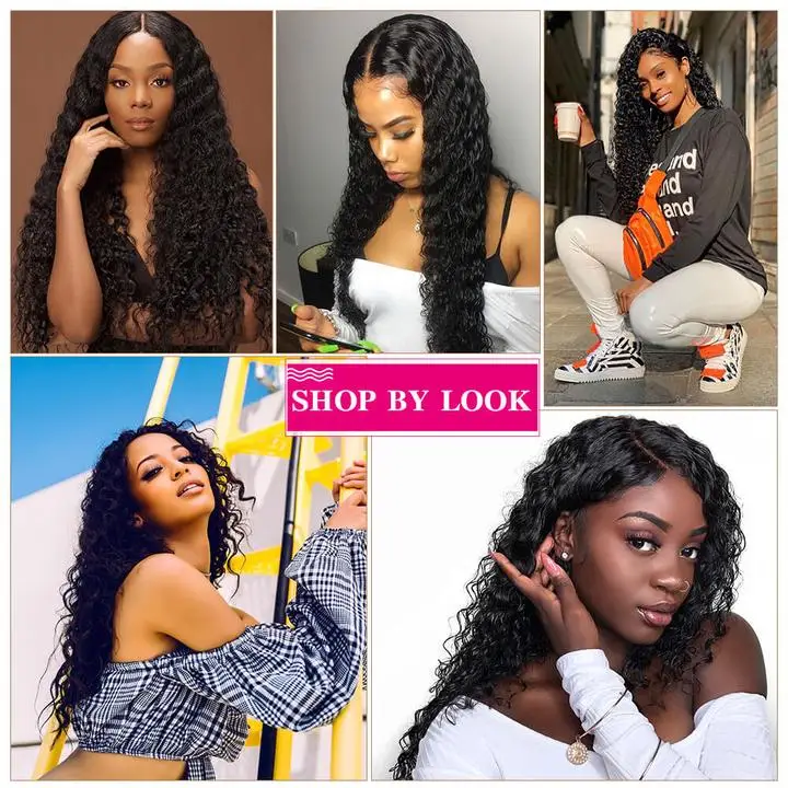 

Loose Curly Lace Front Wig 13x4 Lace Front Human Hair Wigs for Black Women Brazilian Deep Water Wave hd Pre Plucked