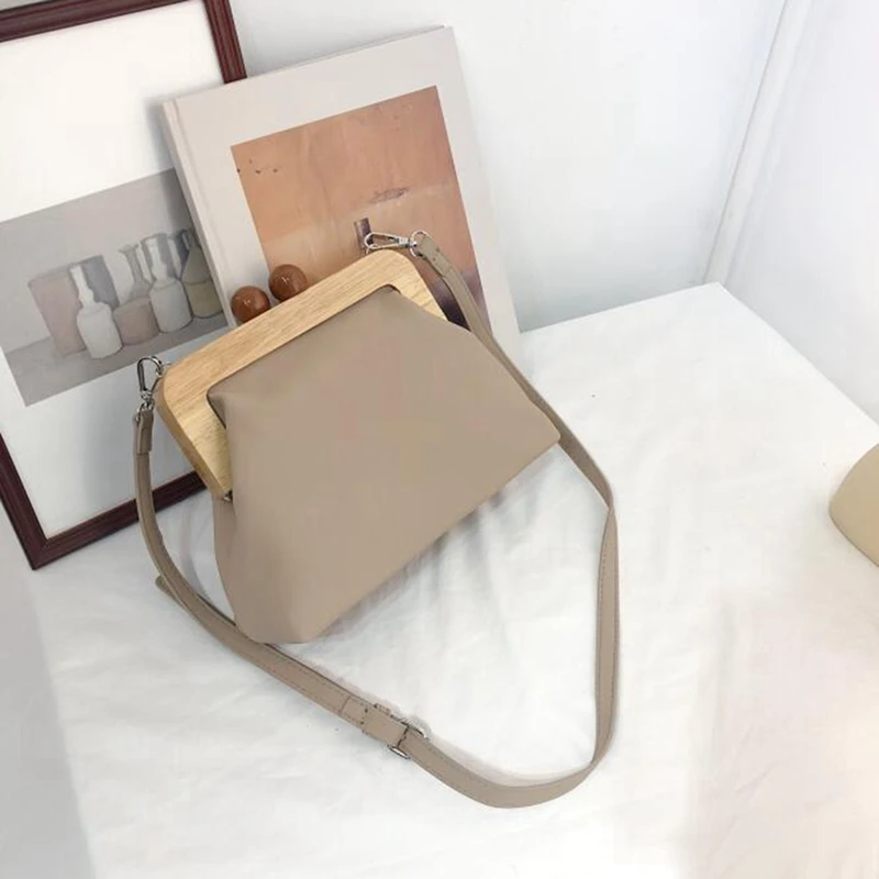 Женская сумка простая Сумочка в стиле ретро кошелек из мягкой искусственной кожи