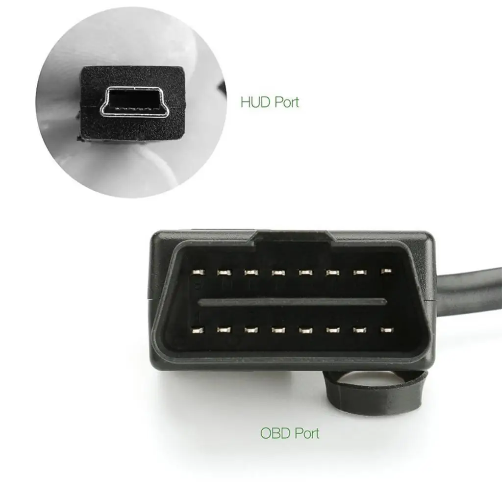2 кабеля OBD II диагностический Удлинительный адаптер к Мини USB кабелю 180