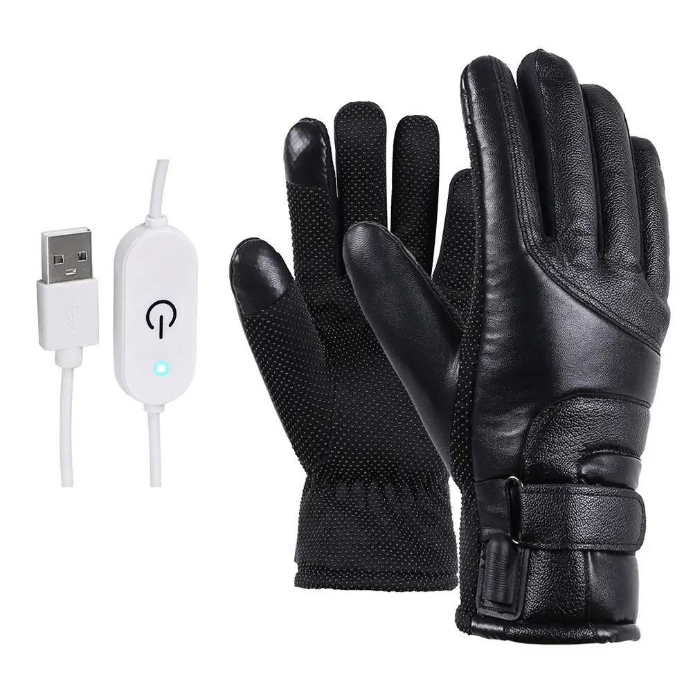 

Motorcycle Outdoor Riding Heating Gloves USB Power Stepless Temperature Control