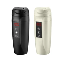 smart travel car mug 12v kettle stainless steel vacuum electric heating temperature control coffee cup