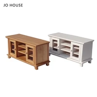 jo house mini double door tv cabinet model 112 dollhouse minatures model dollhouse accessories