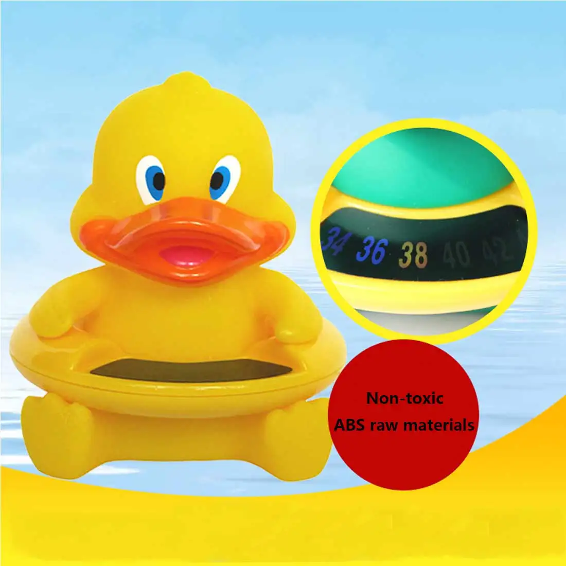 Милый в форме утки Высокое качество термометр Детская Ванночка Температура воды