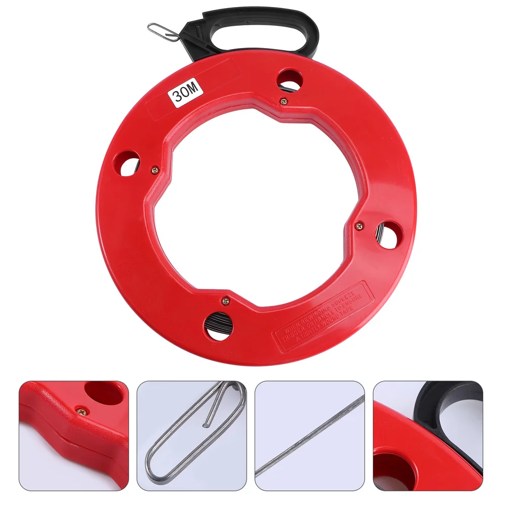 

Portable Fish Tape Electrician Wire Puller Durable Through Wall Wire Threader