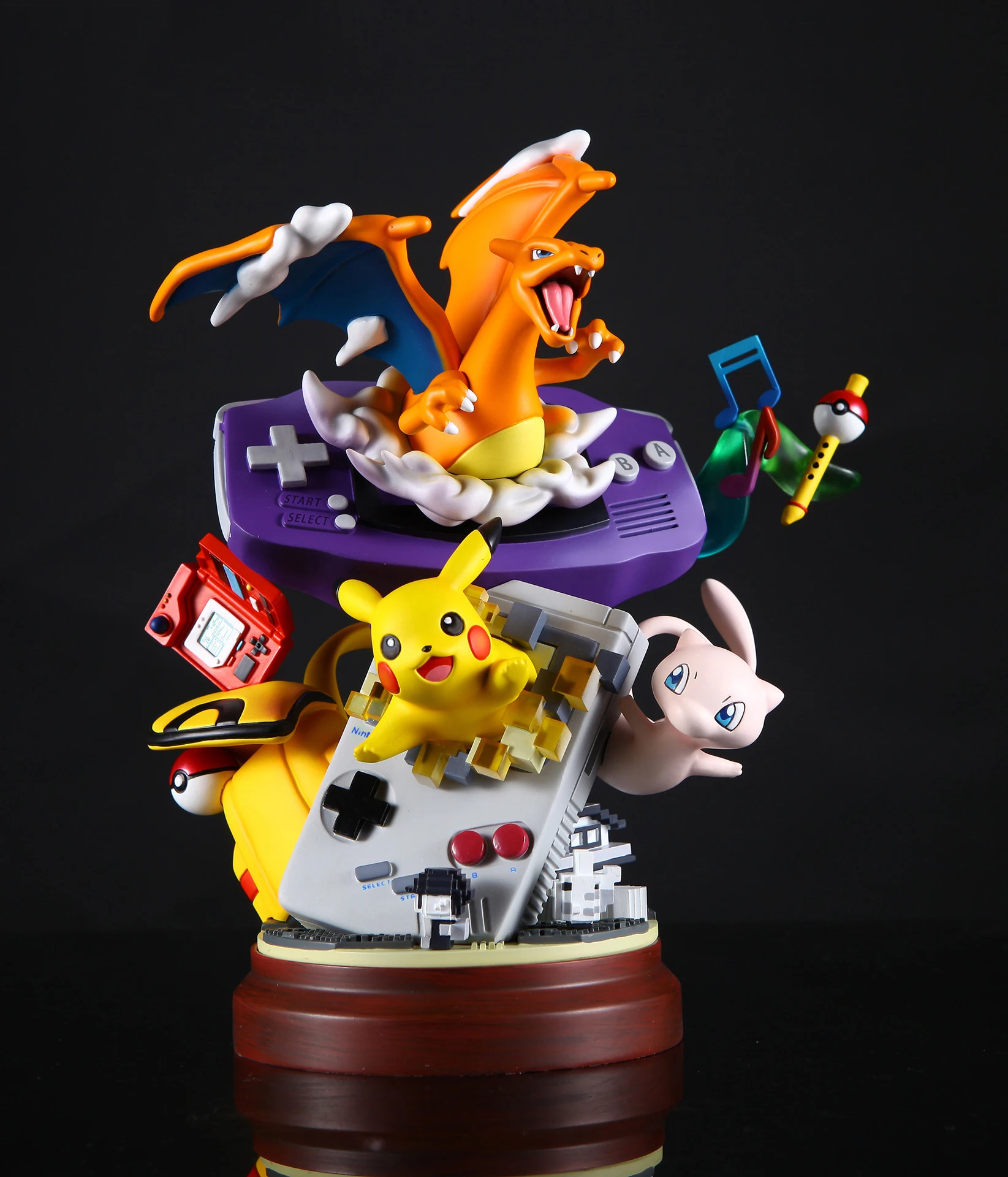 Аниме Pikachu Charmander Mew фигурка GK модель игра машина украшения игрушки - Цвет: no box
