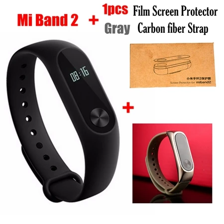 Xiaomi mi Band 2 mi band mi Band 2 браслет OLED сенсорный экран фитнес-трекер для измерения сердечного ритма IP67 водонепроницаемый - Цвет: Фиолетовый