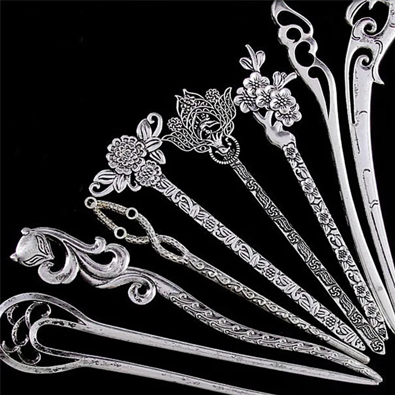 

Korean Fashion 1 Pcs Vintage Women Hair Sticks Pins Elegance Alloy Geometric Girls Headbands Lady Gift Barrettes Hair Clip