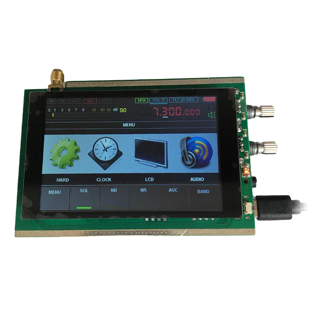 

50K 200MHz Malachite DSP SDR Radio DSP SDR HAM Receiver +3.5 Inch LCD