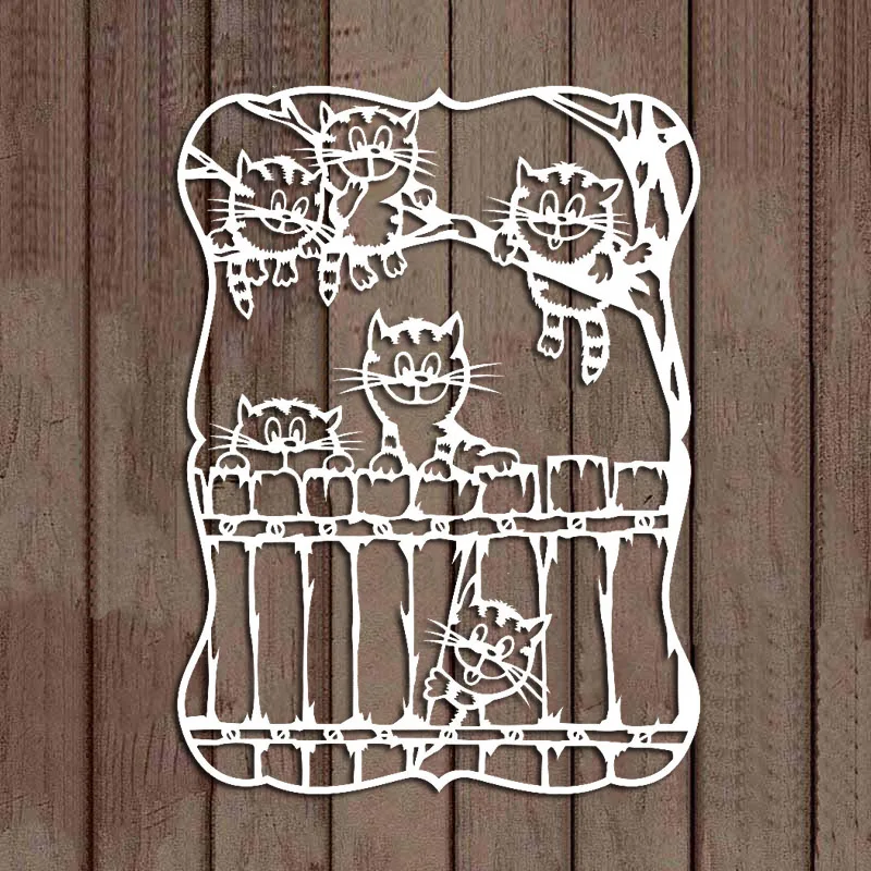 

cute kitten animal metal cutting dies cut die mold for diy scrapbooking cards making paper crafts new 2021 diecuts mould