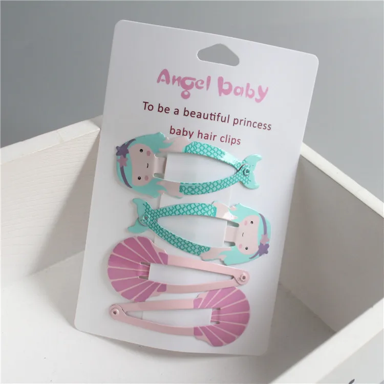 4 шт. детские заколки для волос в виде ракушек русалки|Аксессуары девочек| |