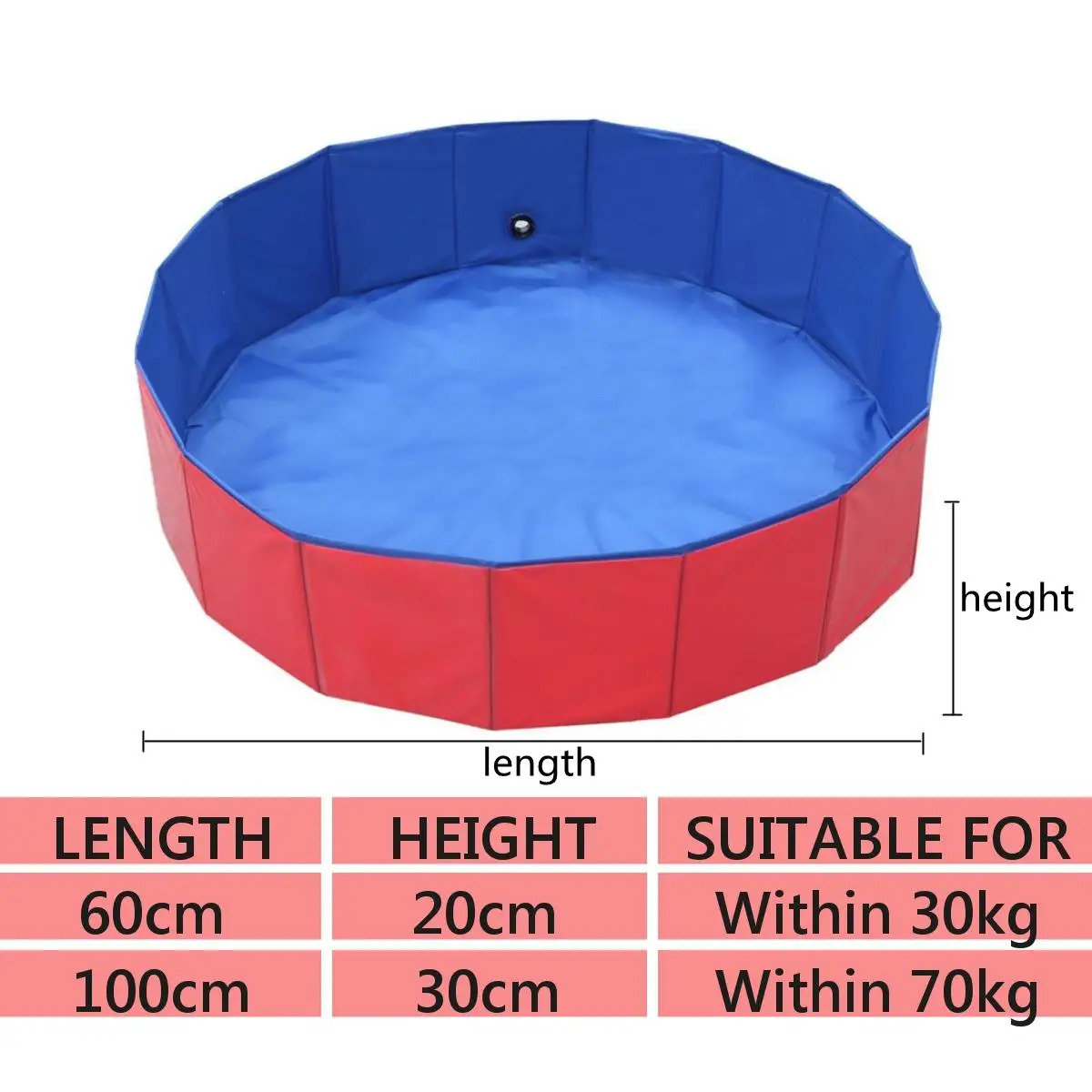 

Pet Swimming Pool Foldable Pool Dog Cat Bathing Tub Bathtub Wash Tub Water Pond Dog Swimming Pools for Dogs Cats Kids