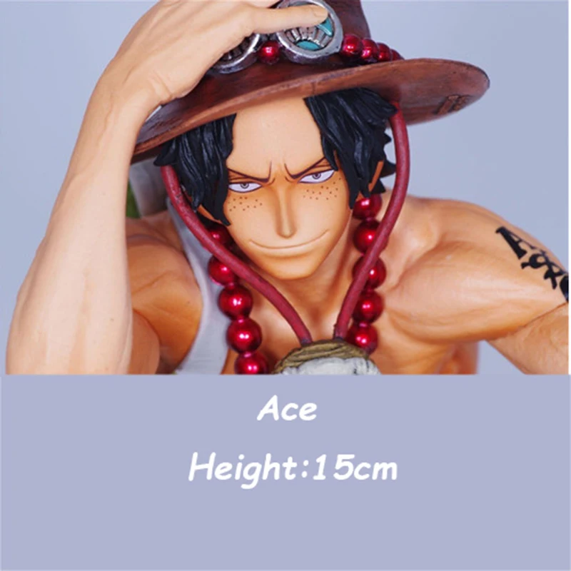 

15cm Anime Figure Toys Cartoon King Of Artist Portgas D Ace Figurine Pvc Action Figure Collectible Brinquedos Model Toy For Gift
