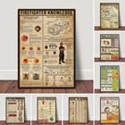 Знания Пожарника плакат пожарный на холсте картины винтажные настенные картины для гостиной домашний декор