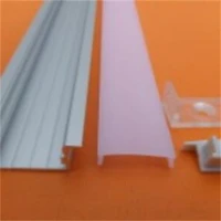 yangmin free shipping high quality 2mpcs milky cover diffuser led aluminum channel with end caps and clips