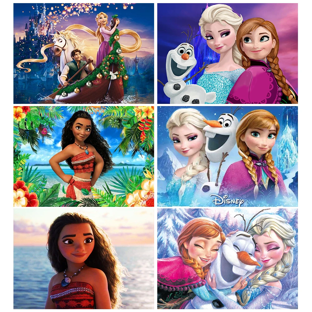 

Алмазная вышивка «Холодное сердце» Disney, рисование принцессы, круглая вышивка крестиком, принцесса, искусство, домашний декор, подарок