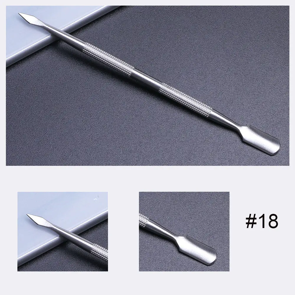 

Clipper manicure tool double-head Noslip hand stainless steel cuticle pusher nail toenail exfoliator special For nail studio