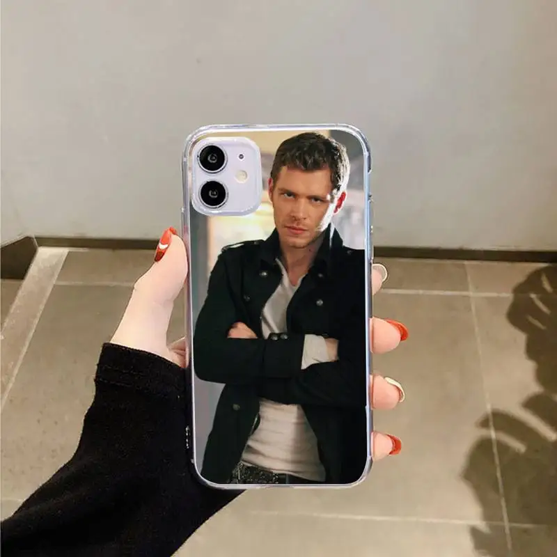 

Klaus Mikaelson the Vampire Diaries Phone Case Transparent soft For iphone 5 5s 5c se 6 6s 7 8 11 12 plus mini x xs xr pro max