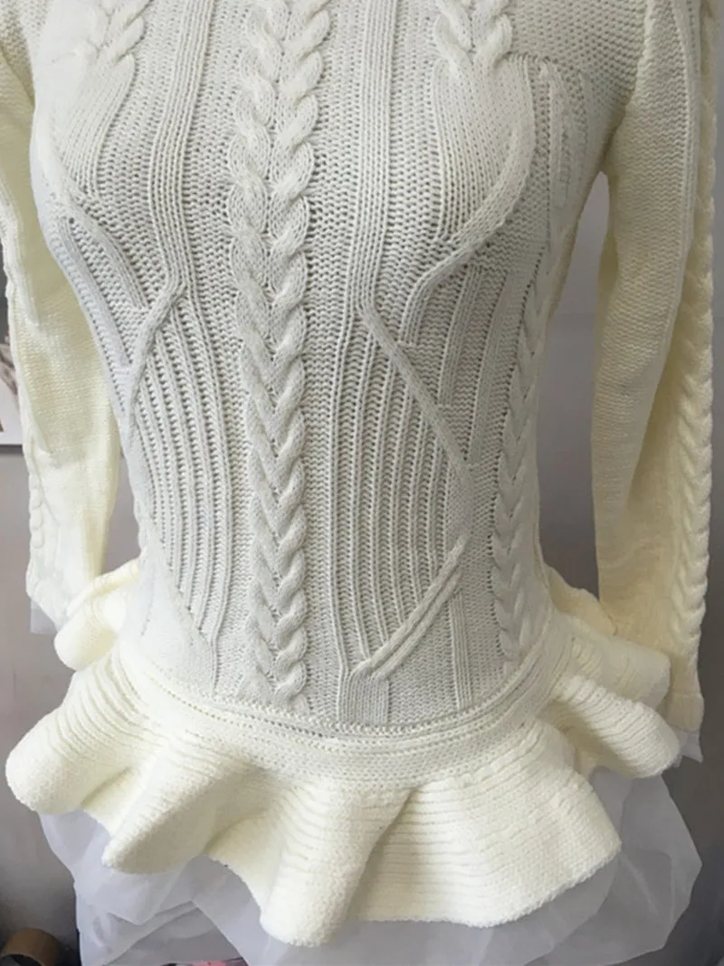 Белый Blusas De Inverno Feminina Акция полный женский пуловер свитер женский корейский осенний и зимний вязаный - Цвет: Белый