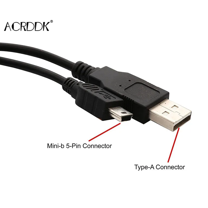 Двойной USB 2.0 тип A для Mini 5-контактный Тип B x1 Y кабель передачи данных и питания FC |