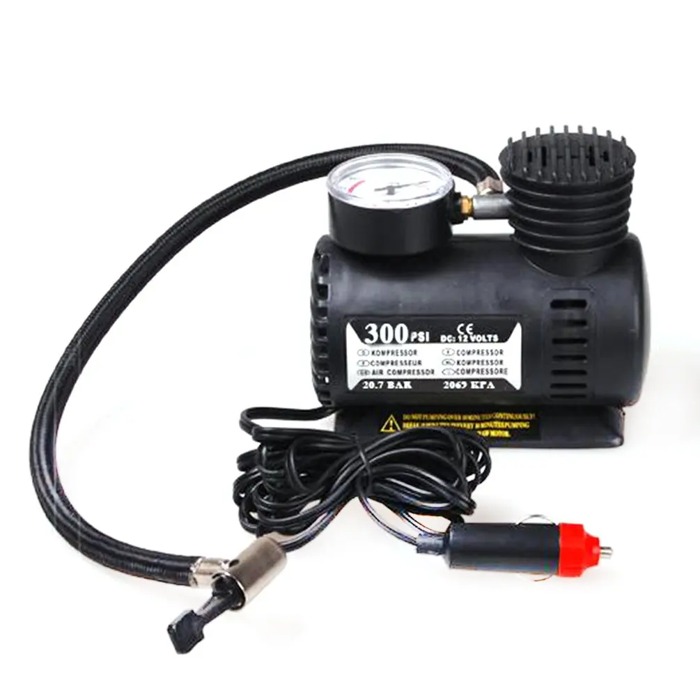 

Portable Car Accessories Automotive Durable Vehicle Mini Air Compressor 300 PSI Tire Inflator Pump 12V Car Parts
