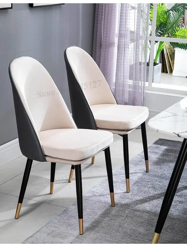 Net Red Chair Backrest Nordic Light Luxury Dining Home Modern Minimalist Stool Desk Table |