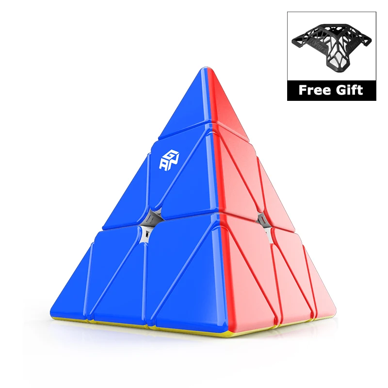 GAN Магнитный 3x3 Пирамидка куб без наклеек Улучшенный сердечник позиционирование