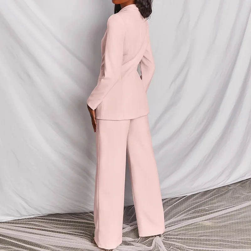 

Woman Jacket And Trousers Female Blazer Two-Pieces Women Blazer Suit Sexy Elegant Yellow Chic Women Outfit Office Ladies