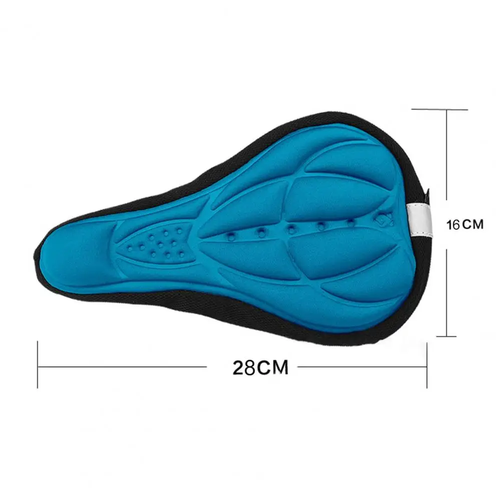 

MTB Mountain Bike Cycling Thickened Extra Comfort Ultra Soft Silicone Breathable 3D Gel Pad Cushion Cover Bicycle Saddle Seat