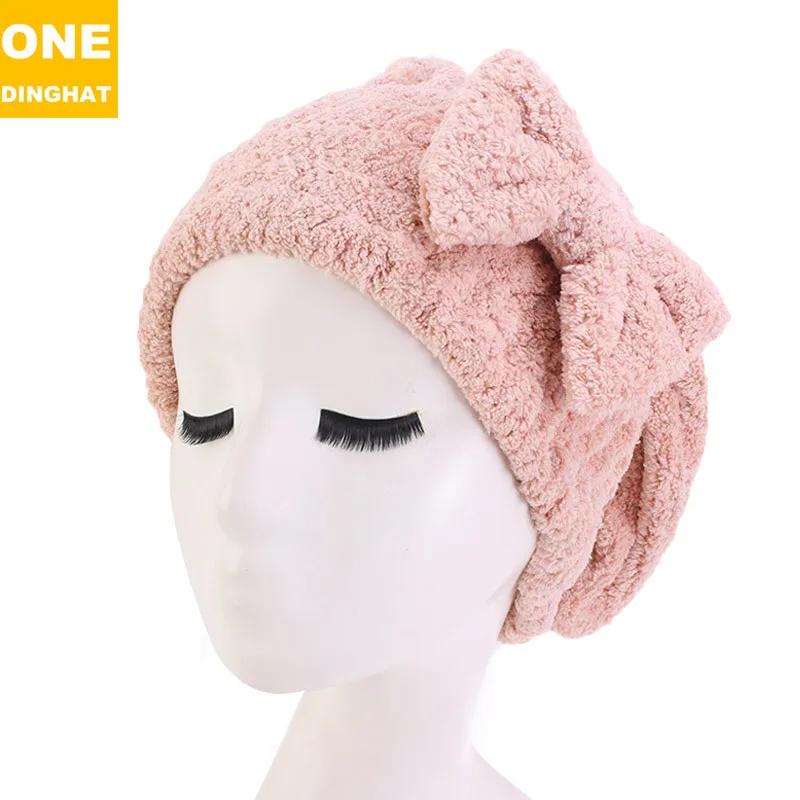 Полотенца из микрофибры с ворсом для душа Кепки капюшон быстросохнущие вытрите