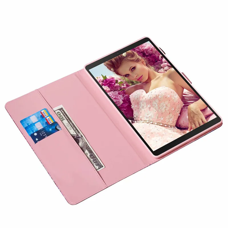 Детский милый кожаный чехол с мультяшным рисунком для Samsung Galaxy Tab A 10,1 дюймов T510 T515 Блестящий Алмазный Единорог флип-чехол-подставка