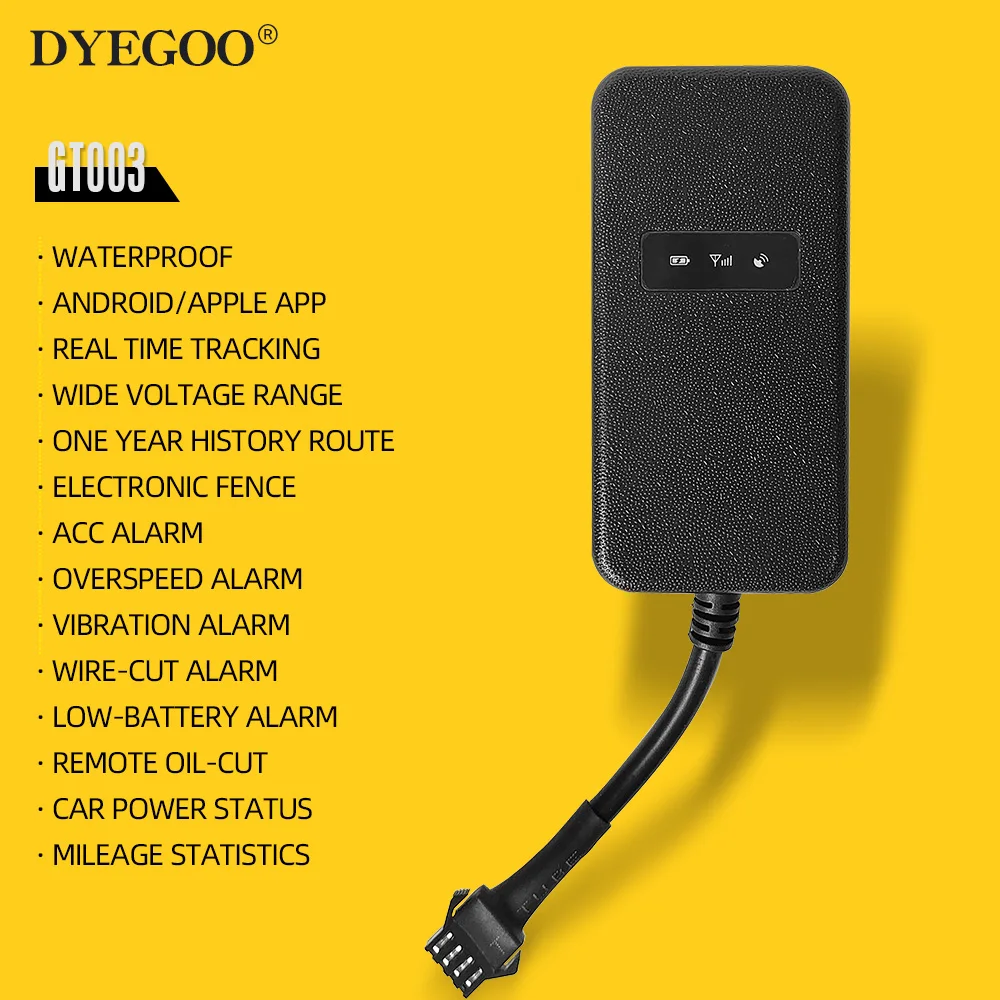 DYEGOO GT003 Водонепроницаемый телефон с Gps трекером приложение для Android/IOS|tracker gt003|vehicle